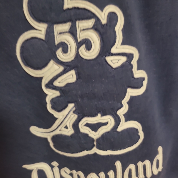 Disney 55th Anniversary Zippered Navy Hoodie with Fleece Lining- Women Sz Small, - Picture 4 of 7